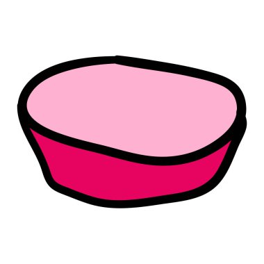 Çizgi film karalama retro plakası beyaz arka planda izole edilmiş. Vektör illüstrasyonu.  