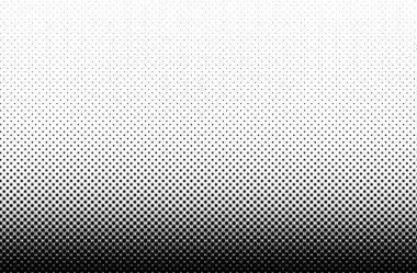 Siyah ve beyaz, yarım ton yıldız desenli. Geometrik arkaplan. Vektör illüstrasyonu.