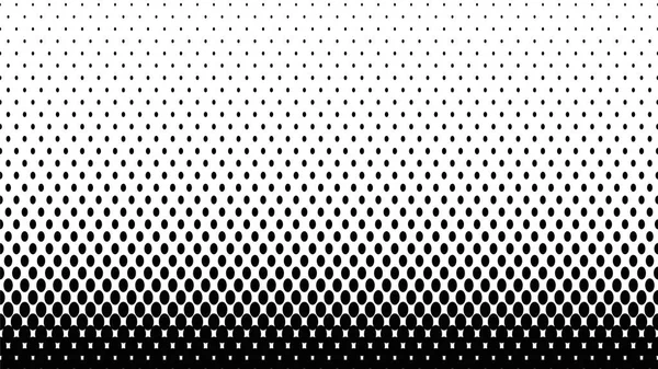 Sort Hvid Halvtone Geometrisk Baggrund Med Ovaler Cirkler Vektorillustration – Stock-vektor
