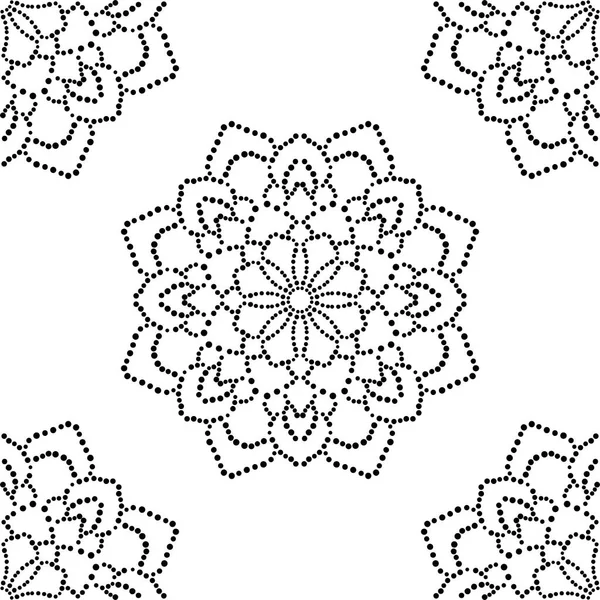 Безшипный Рисунок Фабрегасом Абстрактный Круглый Цветочный Фон Цветочный Геометрический Круг — стоковый вектор