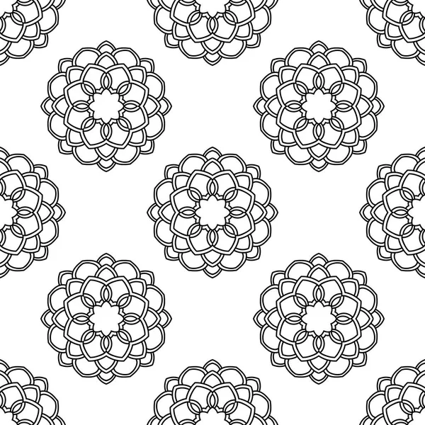Безшипный Рисунок Фабрегасом Абстрактный Круглый Цветочный Фон Цветочный Геометрический Круг — стоковый вектор