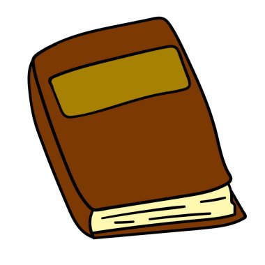 Karikatür karalama kitabı beyaz arkaplanda izole edilmiş. Vektör illüstrasyonu.