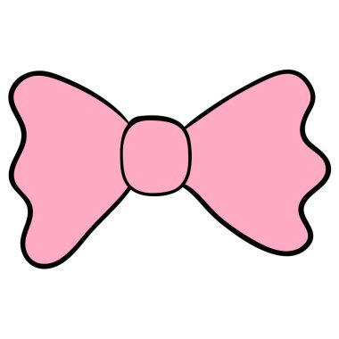 Çizgi film çizimleri, beyaz arka planda izole edilmiş doğrusal yay. Vektör illüstrasyonu.