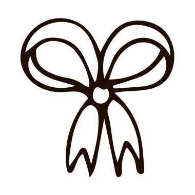 Çizgi film yayları beyaz arka planda izole edilmiş. Vektör illüstrasyonu.   