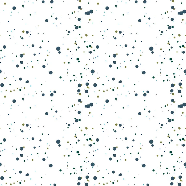 Marineblaue Khakifarbene Türkisfarbene Graue Unordentliche Punkte Abstraktes Farbig Gepunktetes Nahtloses — Stockvektor