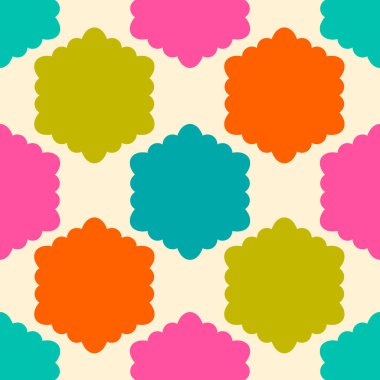 Kusursuz geometrik desen. Renkli sonsuzluk soyut kıvırcık bal peteği geometrik arka plan. Cinsiyet, altıgen arka plan. Vektör illüstrasyonu.