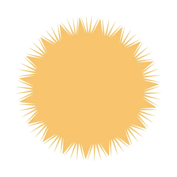 Adesivo Starburst Distintivo Sunburst Isolato Etichetta Bianca Angoli Taglienti Illustrazione — Vettoriale Stock