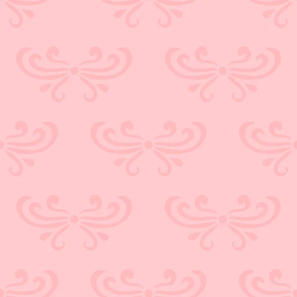 Pastellrosa Abstrakte Damast Lockenmuster Retro Stil Floral Vintage Hintergrund Jugendstildesign — Stockvektor