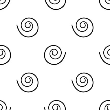 Çizgi film soyut girdapsız desen. Kıvırcık jeo sonsuzluk arka planı. Geometrik ambalaj kağıdı. Vektör illüstrasyonu. 