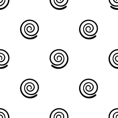 Çizgi film soyut girdapsız desen. Kıvırcık jeo sonsuzluk arka planı. Geometrik ambalaj kağıdı. Vektör illüstrasyonu. 