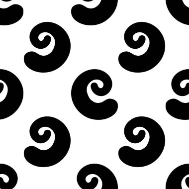 Çizgi film soyut girdapsız desen. Kıvırcık jeo sonsuzluk arka planı. Geometrik ambalaj kağıdı. Vektör illüstrasyonu. 