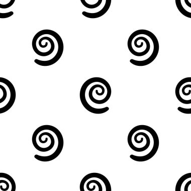 Çizgi film soyut girdapsız desen. Kıvırcık jeo sonsuzluk arka planı. Geometrik ambalaj kağıdı. Vektör illüstrasyonu. 