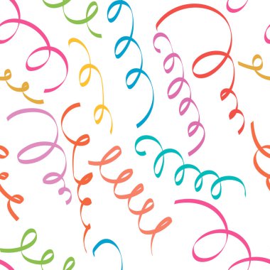 Renkli kıvrımlı çizgileri olan soyut, pürüzsüz bir desen. Vektör illüstrasyonu.