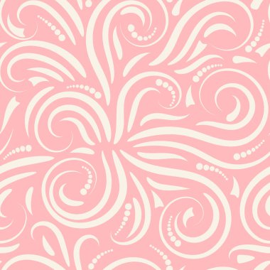 Soyut kıvrımlı, pürüzsüz desen. Döndürme arka planı. Vektör illüstrasyonu.