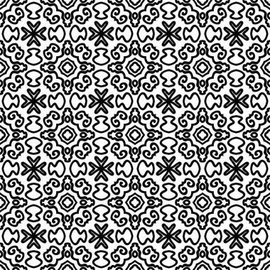 Soyut fantezi, ince çizgi, kusursuz desen. Geometrik arkaplan. Yaratıcı ambalaj kağıdı. Vektör illüstrasyonu.    