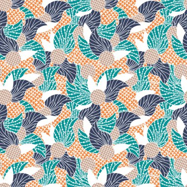 Soyut, soyut, pürüzsüz desenli karalamalar. El çizimi arka plan. Vektör illüstrasyonu. 