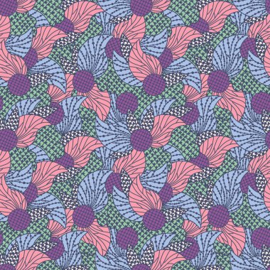 Soyut, soyut, pürüzsüz desenli karalamalar. El çizimi arka plan. Vektör illüstrasyonu.