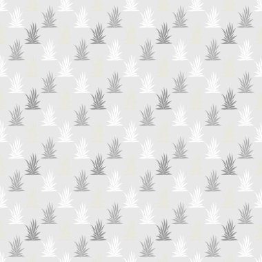 Tropikal sulu bitkilerle kusursuz desen. Vektör illüstrasyonu.