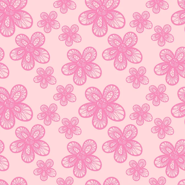 Vektörsüz el çizimi karalama deseni. Karalama çiçeği arkaplanı.