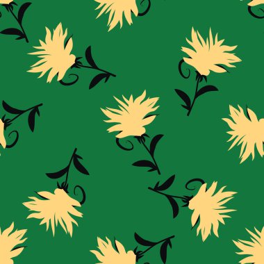 Kusursuz çiçek deseni. Çiçek arkaplan. Soyut, kusursuz arkaplan.