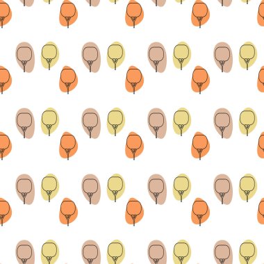 Soyut ince çizgi, dikişsiz desen. Vektör illüstrasyonu.