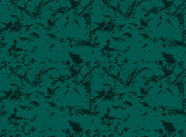 Eğreltiotu deseni. Grunge çiçek arkaplanı. Tropik botanik eğreltiotu yaprakları. Botanik geçmişi. Vektör illüstrasyonu.