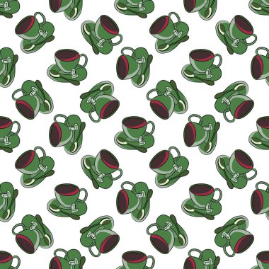 Kusursuz çay kalıbı. Çay kaşığı ve şeker dilimli çay tabağı üzerinde bir fincan çay. Hoş bir arkaplan.