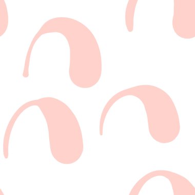 Güzel kemerli, soyut, pürüzsüz desen. Komik bir arkaplan, ambalaj kağıdı, tekstil, kumaş, ağ, kart. Vektör illüstrasyonu.