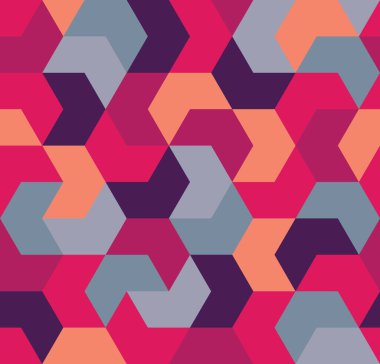 Kusursuz desen. Geometrik şekillerin sonsuz arkaplanı. Ok pürüzsüz desen