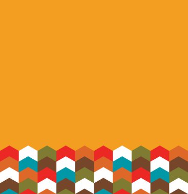 Metnin için ok desenli ve boş alan olan kart.