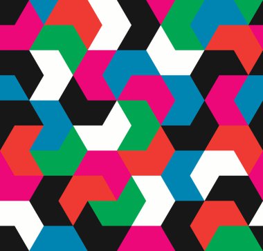 Kusursuz desen. Geometrik şekillerin sonsuz arkaplanı. Arrow kusursuz desen. Geometrik desen. Duvar kağıdı. Vektör illüstrasyonu.