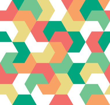 Kusursuz desen. Geometrik şekillerin sonsuz arkaplanı. Arrow kusursuz desen. Geometrik desen. Duvar kağıdı. Vektör illüstrasyonu.