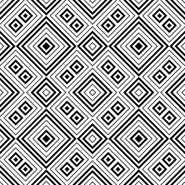 Eşkenar dörtgenli kusursuz soyut bir arkaplan. Damalı sonsuz geometrik desen. Vektör illüstrasyonu. 
