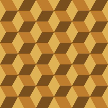 Renkli küplerin kusursuz deseni. Sonsuz renkli kübik arkaplan. Küp şeklinde. Küp vektörü. Küp arkaplan. Küp dekorasyonlu soyut ve pürüzsüz arkaplan