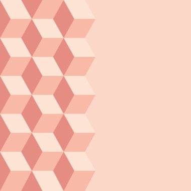 Renkli küplerin deseni. Kübik arka plan. Küp şeklinde. Küp vektörü. Küp arkaplanı.