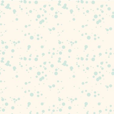 Pastel bej, mavi pürüzsüz desenli dağınık daireler. Bej arka planda rastgele daireler çiz. Noktalı doku. Kaotik grunge noktası. Geometrik ambalaj kağıdı. Vektör illüstrasyonu.