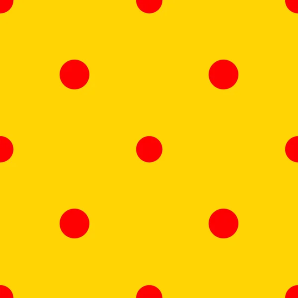 Κόκκινο Πουά Χωρίς Ραφή Μοτίβο Γεωμετρικό Υπόβαθρο Στρογγυλές Εικονογράφηση Διανύσματος — Διανυσματικό Αρχείο