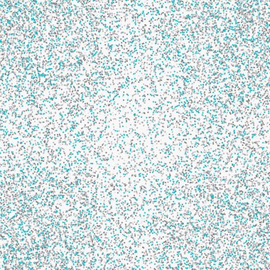 Beyaz arka planda dağınık noktalar. Renkli, pürüzsüz, yuvarlak şekilli bir şenlik. Ambalaj kağıdı ve ağ için grunge noktalı doku. Vektör illüstrasyonu.