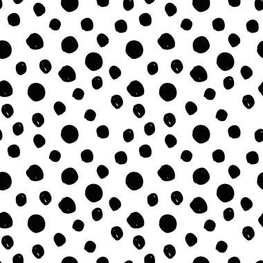 Düz olmayan dairelerle geometrik arkaplan. Soyut yuvarlak, pürüzsüz desen. Beyaz arka planda elle çizilmiş renkli noktalar. Vektör illüstrasyonu.