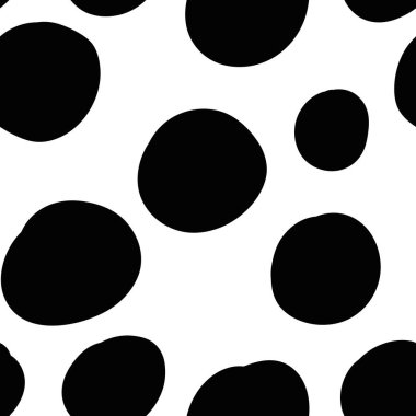 Düz olmayan dairelerle geometrik arkaplan. Soyut yuvarlak, pürüzsüz desen. Beyaz arka planda elle çizilmiş noktalar var. Vektör illüstrasyonu.  