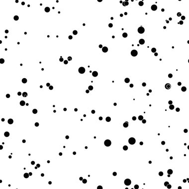 Küçük daireler. Kaotik benekli arka plan. Soyut yuvarlak, pürüzsüz desen. Noktalı doku. Vektör illüstrasyonu. 