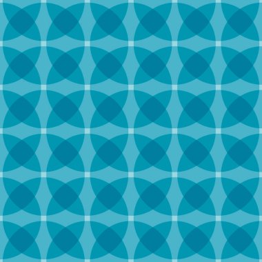 Noktalı, daireli kusursuz soyut bir arka plan. Sonsuz noktalı geometrik desen. Vektör illüstrasyonu.   