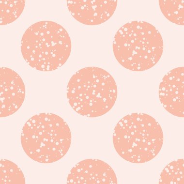 Deliklerle dolu grunge daireleri olan soyut, pürüzsüz desenler. Geometrik arkaplan. Vektör illüstrasyonu. 