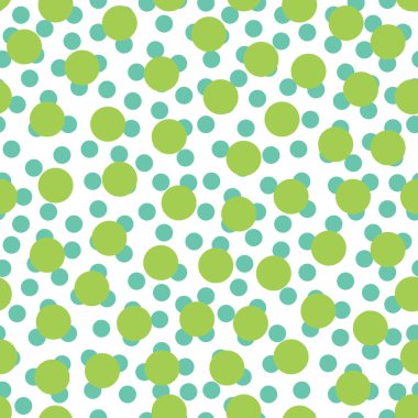 Rastgele noktalı, soyut, pürüzsüz desen. Küçük daireleri olan soyut bir arka plan. Vektör illüstrasyonu.