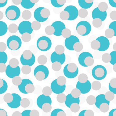 Rastgele parlak renkli daireler ve noktalar ile soyut ve pürüzsüz desenler. Küçük daireleri olan soyut bir arka plan. Vektör illüstrasyonu.