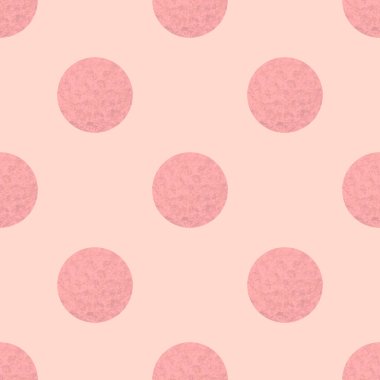 Pembe desenli benekli, pürüzsüz desen. Geometrik arkaplan ve el çizimi daireler. Vektör illüstrasyonu.