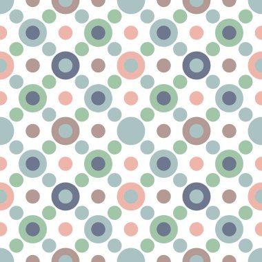 Soyut yuvarlak, pürüzsüz desen. Noktalı yerleşim. Geometrik arkaplan. Vektör illüstrasyonu.