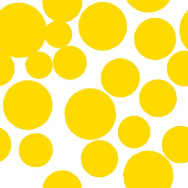 Düz olmayan dairelerle geometrik arkaplan. Soyut yuvarlak, pürüzsüz desen. Beyaz arka planda elle çizilmiş renkli noktalar. Vektör illüstrasyonu.