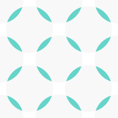 Kusursuz soyut geometrik arkaplan. Daireli sonsuz geometrik desen. Vektör illüstrasyonu. 