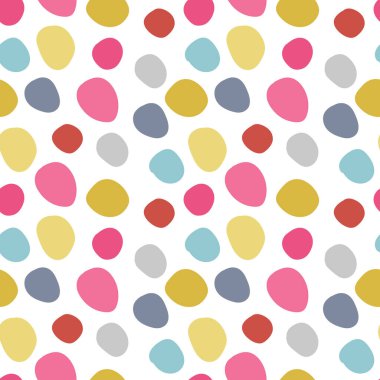 Rastgele çizilmiş noktaları olan soyut, pürüzsüz bir desen. Vektör illüstrasyonu.